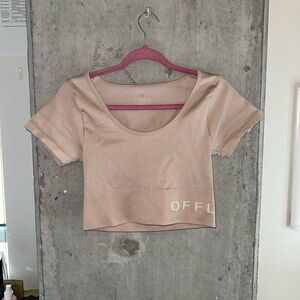 Offline light pink workout top